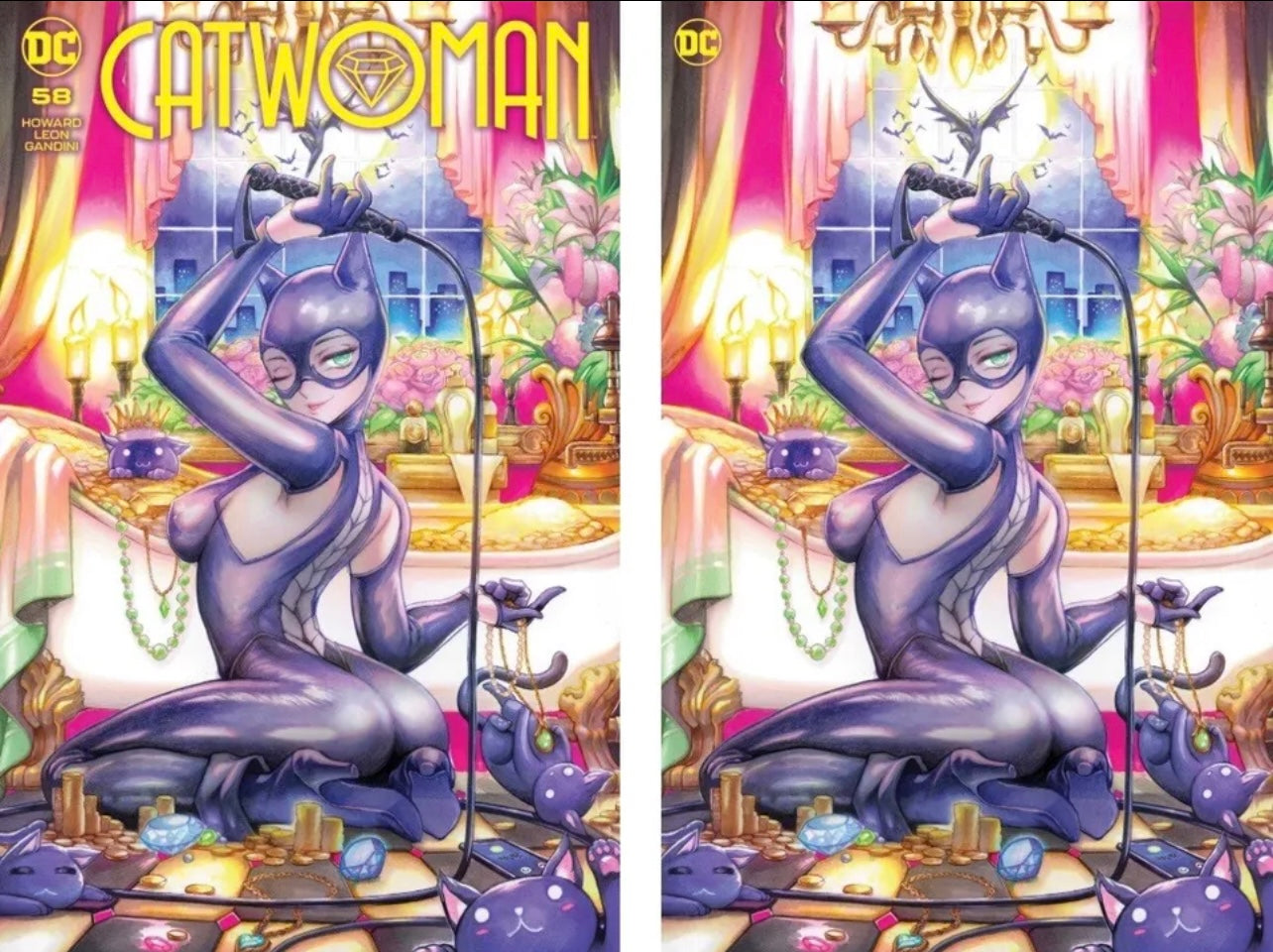 CATWOMAN #58 RACHTA LIN TRADE AND VIRGIN SET