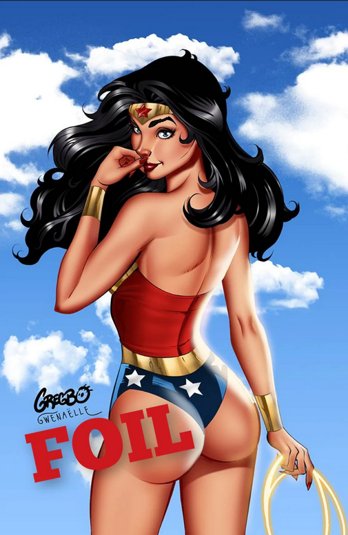 WONDER WOMAN COSPLAY GREGBO WATSON SKETCH BOOK FOIL